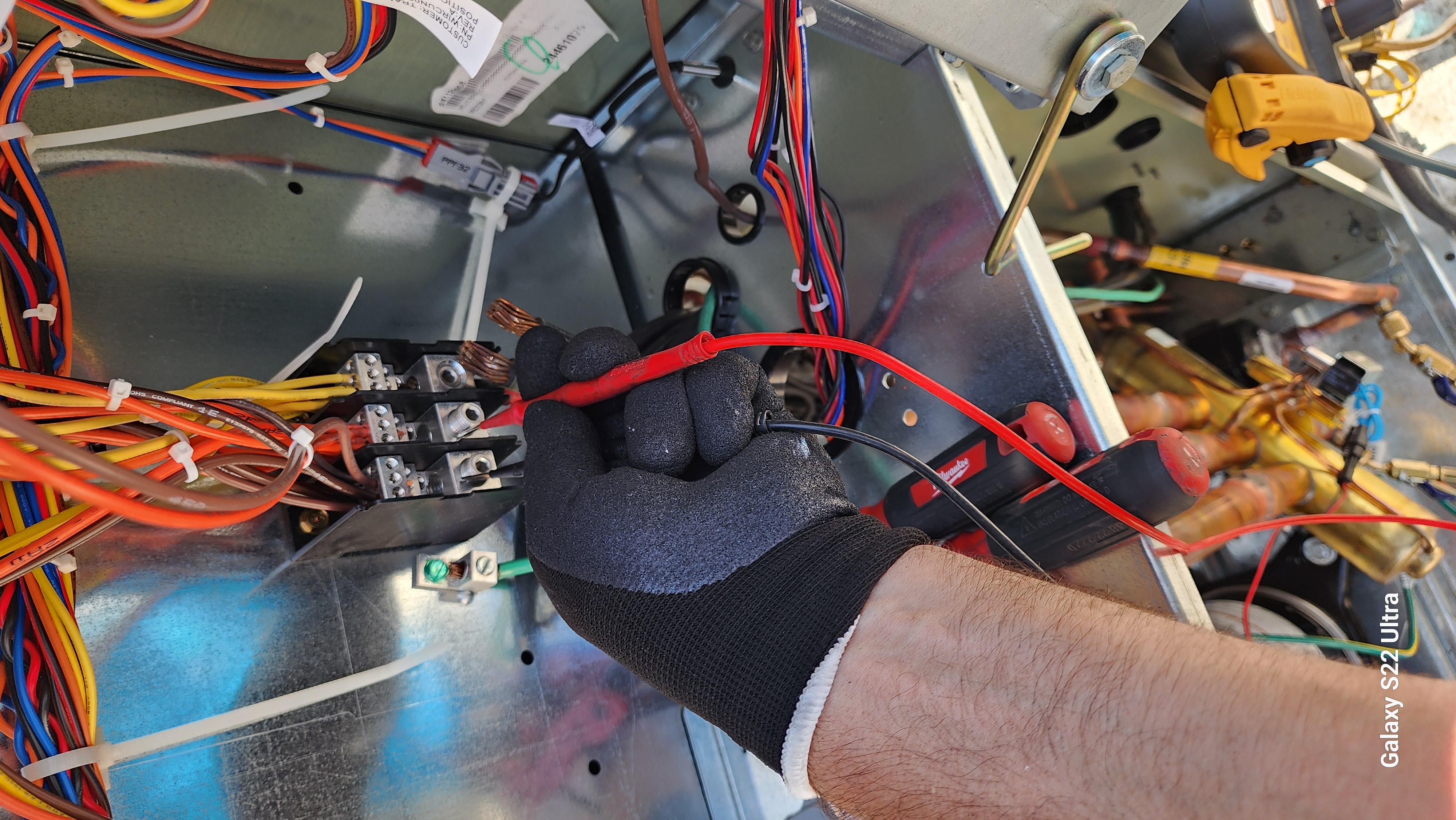 Commercial mechanical and HVAC equipment on site