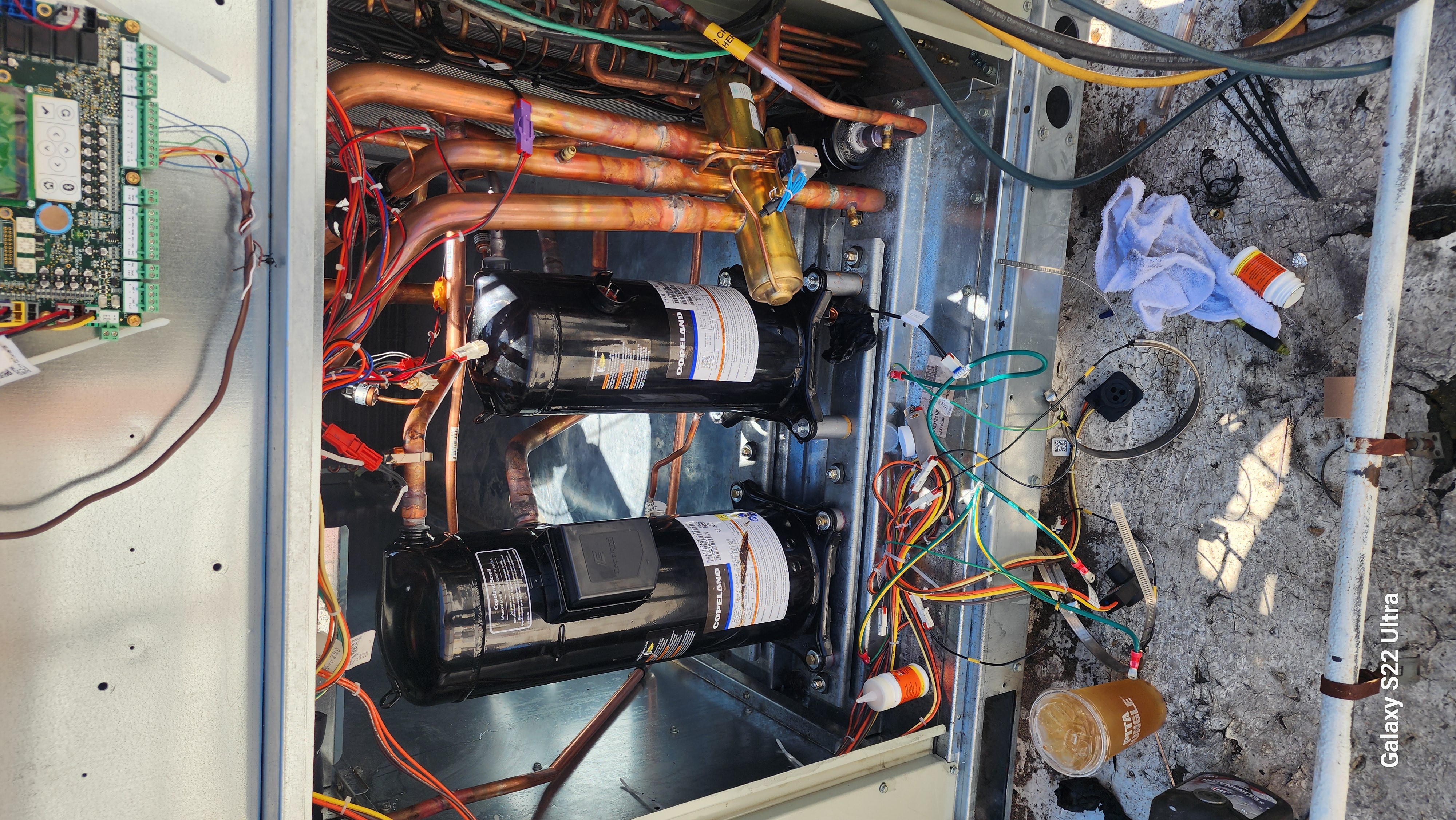 AimPro Mechanical technician at a commercial job site